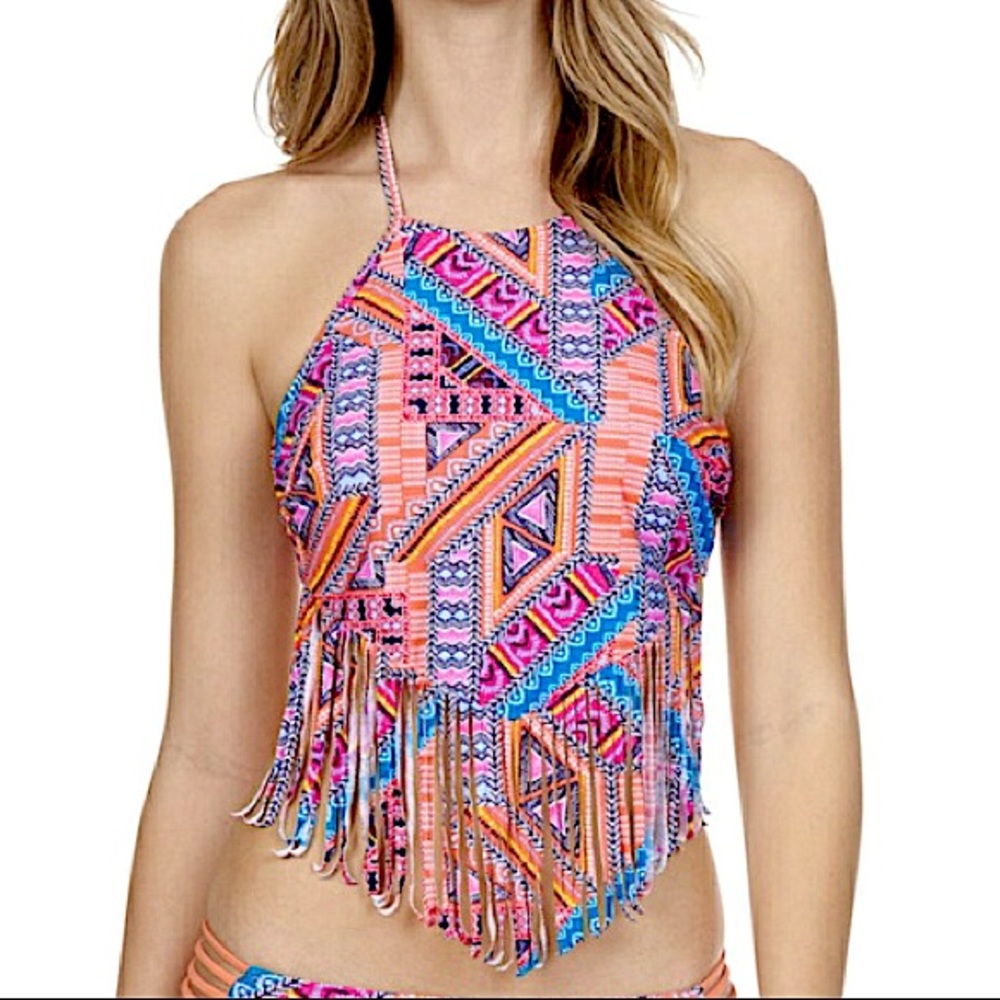 NWOT Arizona Fringed Bikini Top